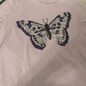 Purple  Butterfly Sweatshirt